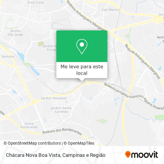 Chácara Nova Boa Vista mapa