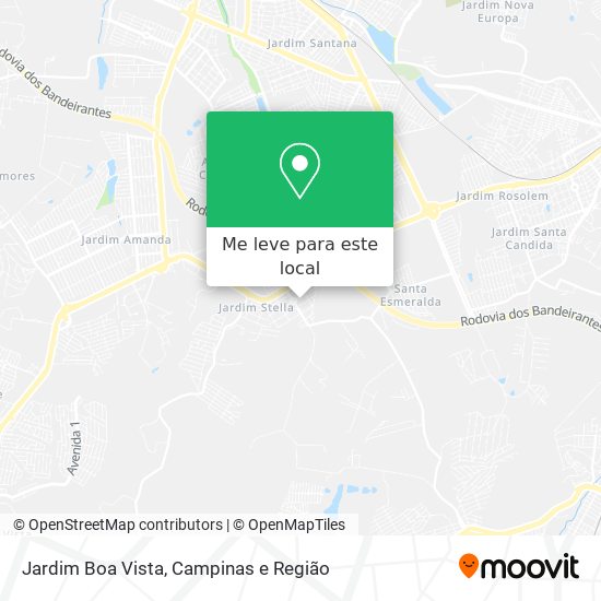 Jardim Boa Vista mapa