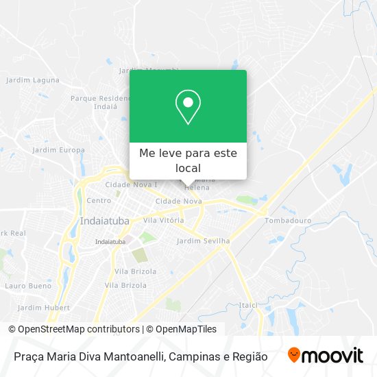 Praça Maria Diva Mantoanelli mapa