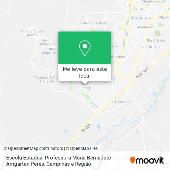 Escola Estadual Professora Maria Bernadete Amgarten Peres mapa