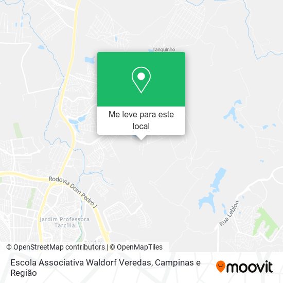 Escola Associativa Waldorf Veredas mapa