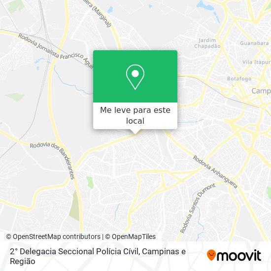 2° Delegacia Seccional Polícia Cívil mapa