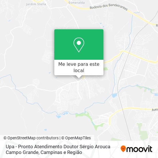 Upa - Pronto Atendimento Doutor Sérgio Arouca Campo Grande mapa