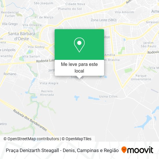 Praça Denizarth Steagall - Denis mapa