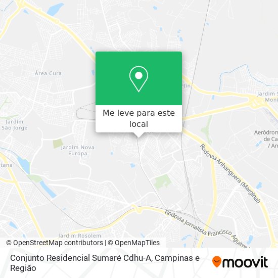 Conjunto Residencial Sumaré Cdhu-A mapa