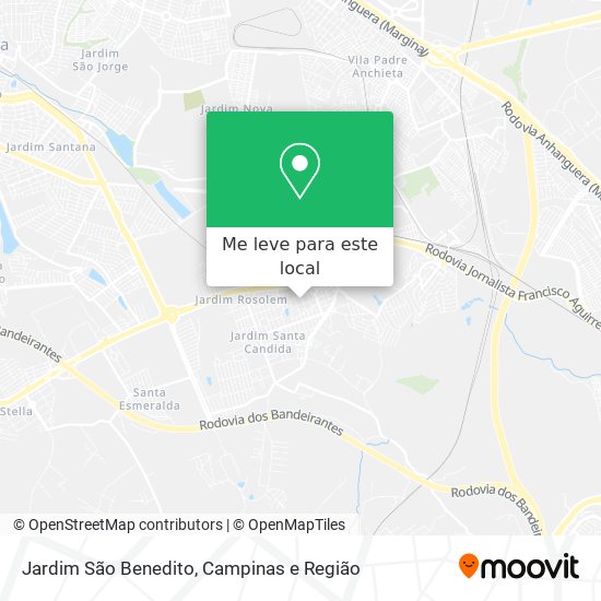 Jardim São Benedito mapa