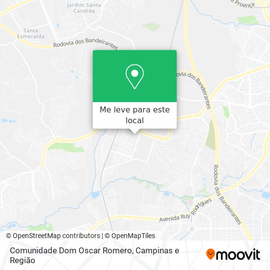 Comunidade Dom Oscar Romero mapa