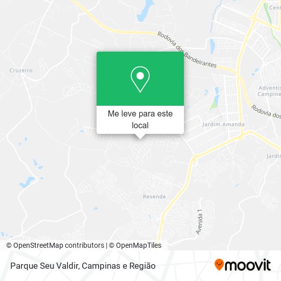 Parque Seu Valdir mapa