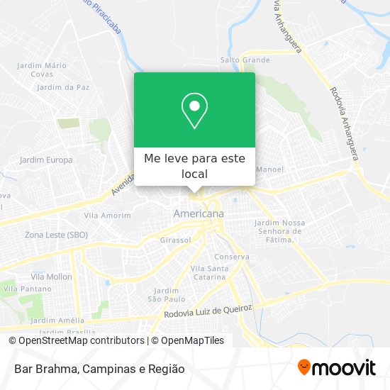 Bar Brahma mapa