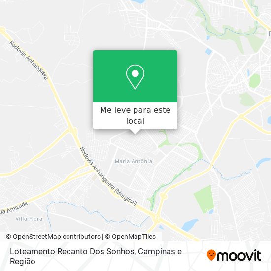 Loteamento Recanto Dos Sonhos mapa