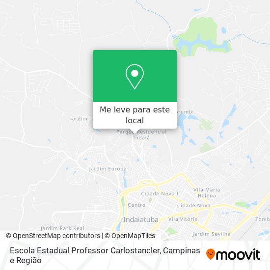 Escola Estadual Professor Carlostancler mapa