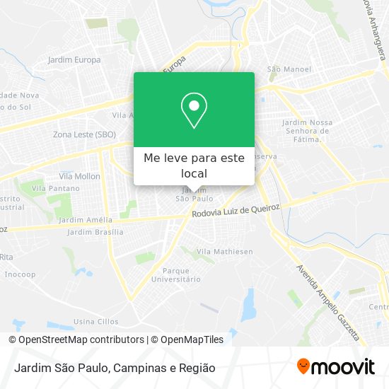Jardim São Paulo mapa