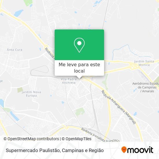 Supermercado Paulistão mapa