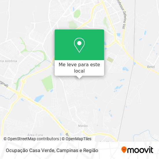 Ocupação Casa Verde mapa