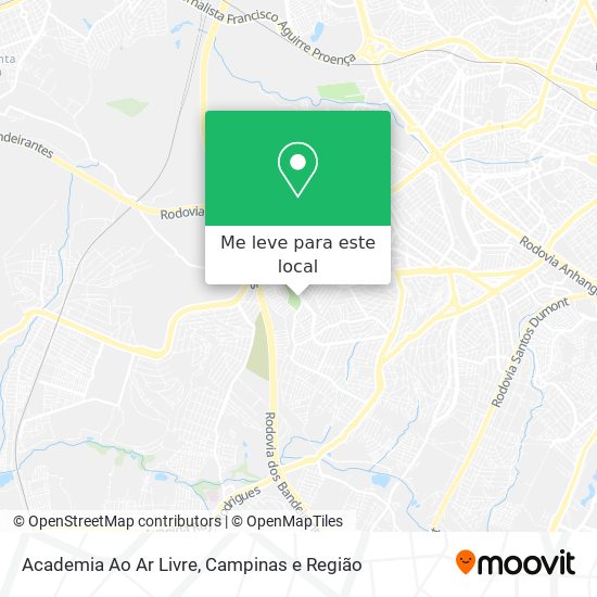 Academia Ao Ar Livre mapa