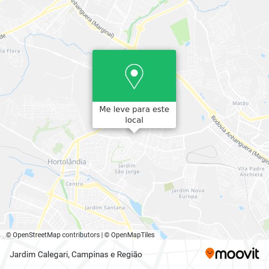 Jardim Calegari mapa