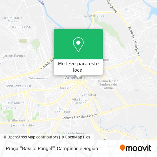 Praça ""Basílio Rangel"" mapa