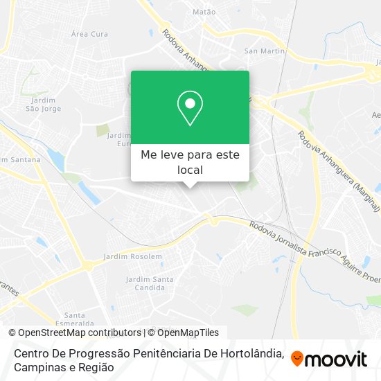Centro De Progressão Penitênciaria De Hortolândia mapa