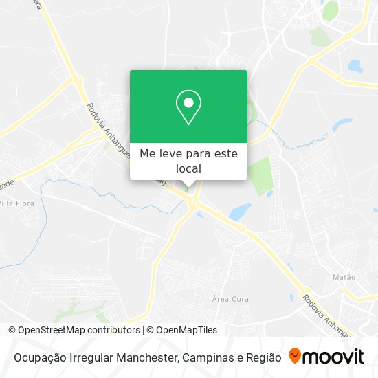 Ocupação Irregular Manchester mapa
