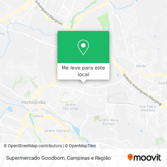 Supermercado Goodbom mapa
