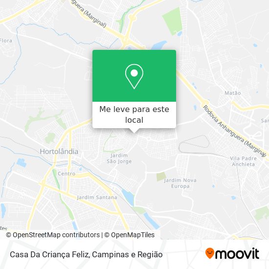 Casa Da Criança Feliz mapa