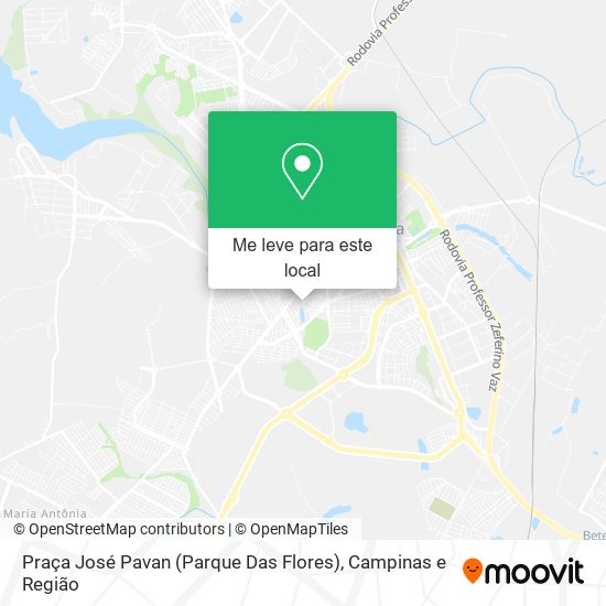 Praça José Pavan (Parque Das Flores) mapa