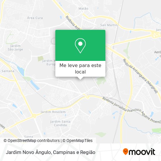 Jardim Novo Ângulo mapa