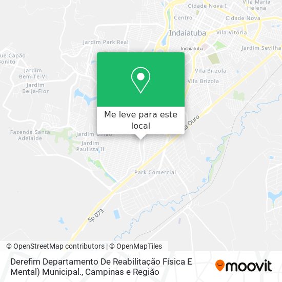 Derefim Departamento De Reabilitação Física E Mental) Municipal. mapa