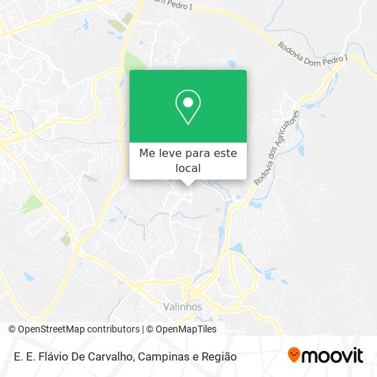 E. E. Flávio De Carvalho mapa