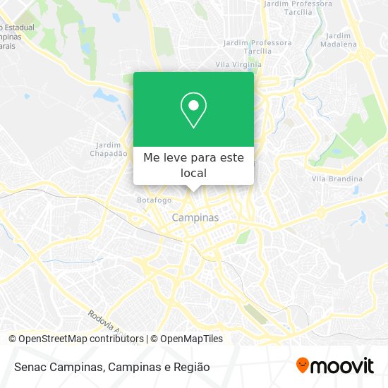 Senac Campinas mapa