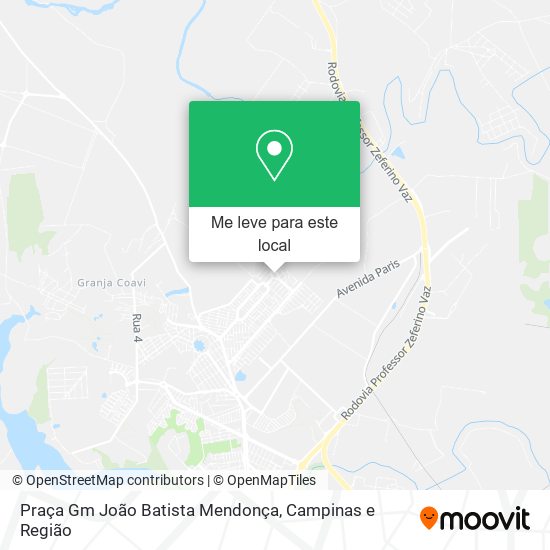 Praça Gm João Batista Mendonça mapa