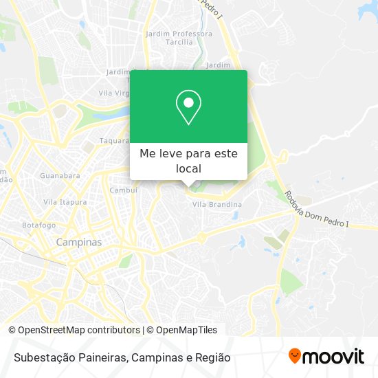 Subestação Paineiras mapa