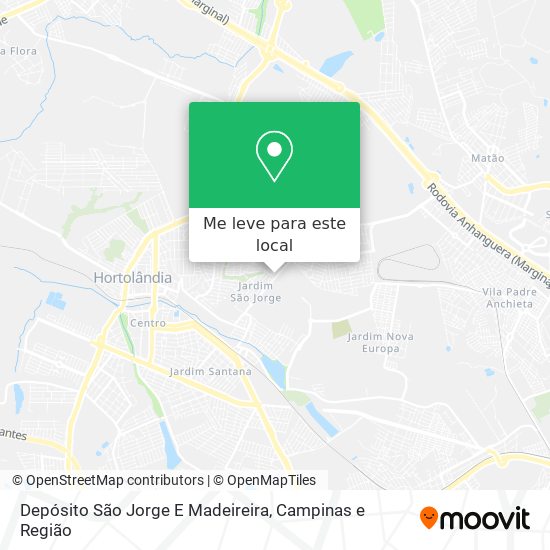 Depósito São Jorge E Madeireira mapa