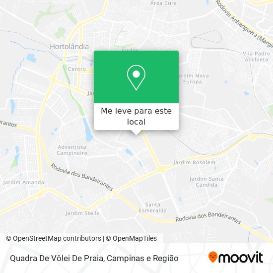 Quadra De Vôlei De Praia mapa