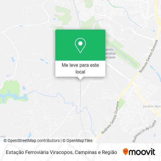 Estação Ferroviária Viracopos mapa