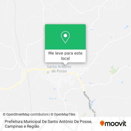 Prefeitura Municipal De Santo Antônio De Posse mapa