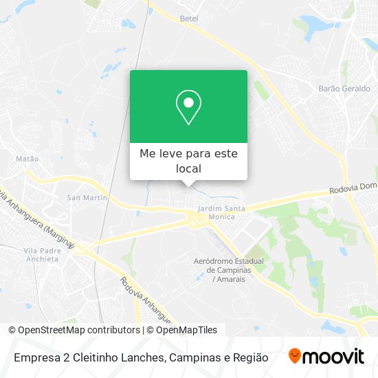 Empresa 2 Cleitinho Lanches mapa