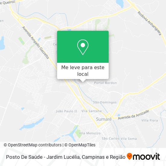 Posto De Saúde - Jardim Lucélia mapa