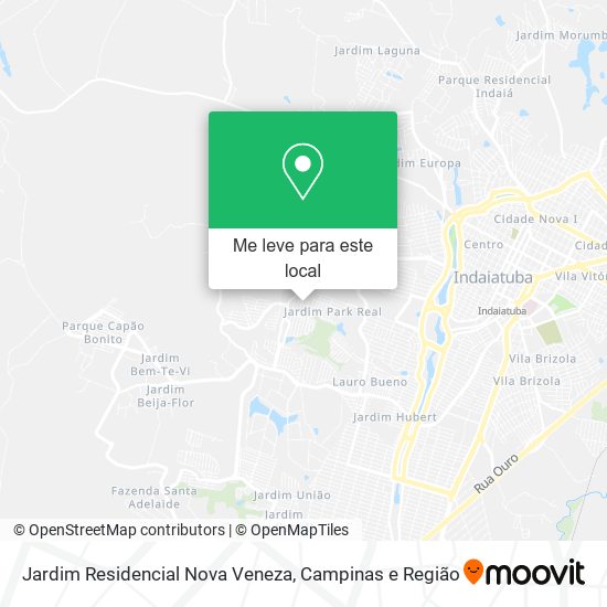 Jardim Residencial Nova Veneza mapa