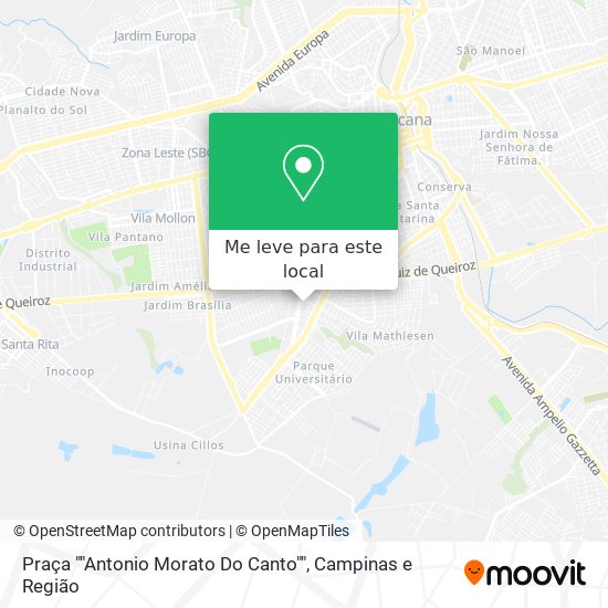 Praça ""Antonio Morato Do Canto"" mapa
