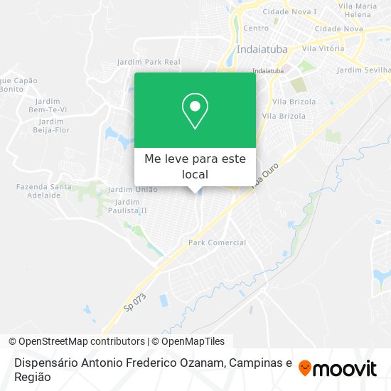Dispensário Antonio Frederico Ozanam mapa