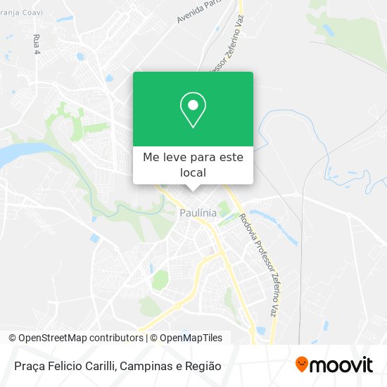 Praça Felicio Carilli mapa