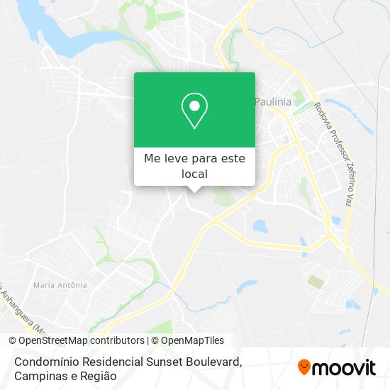 Condomínio Residencial Sunset Boulevard mapa