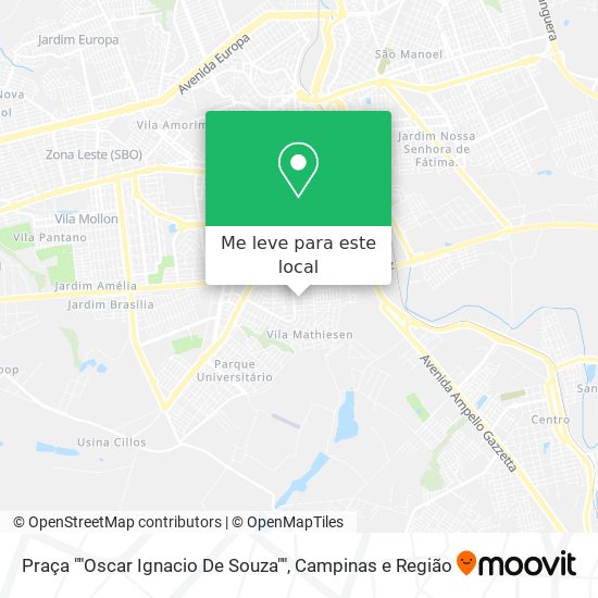 Praça ""Oscar Ignacio De Souza"" mapa