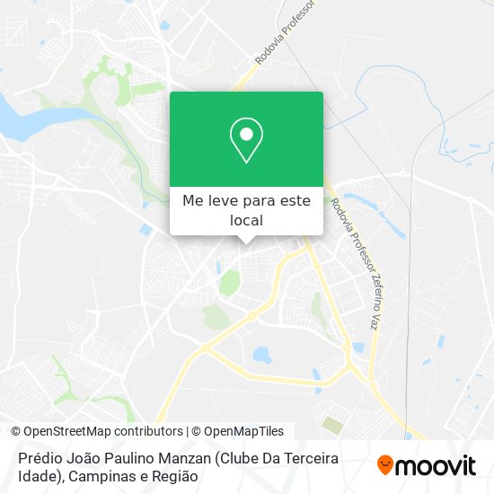 Prédio João Paulino Manzan (Clube Da Terceira Idade) mapa