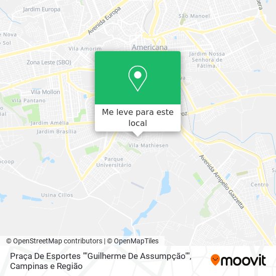 Praça De Esportes ""Guilherme De Assumpção"" mapa