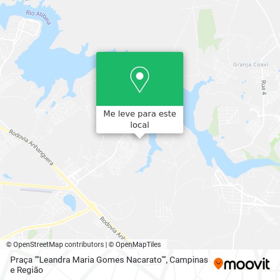 Praça ""Leandra Maria Gomes Nacarato"" mapa