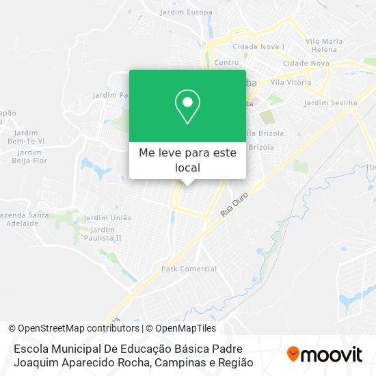 Escola Municipal De Educação Básica Padre Joaquim Aparecido Rocha mapa