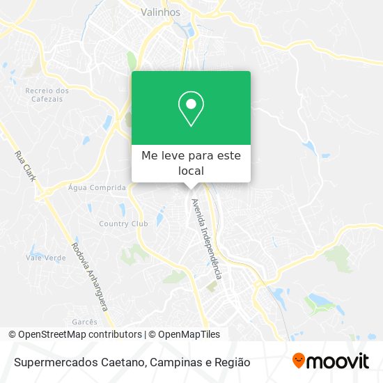 Supermercados Caetano mapa