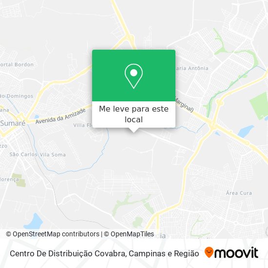 Centro De Distribuição Covabra mapa